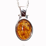 Baltic Amber Oval Pendant