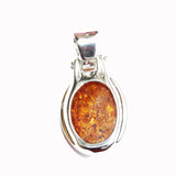 Baltic Amber Oval Pendant