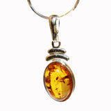 Baltic Amber Pendant - Oval