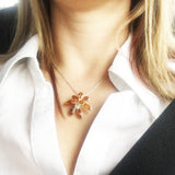 Stunning Baltic Amber Pendant - Flower