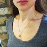 Honey Baltic Amber Pendant - Berry
