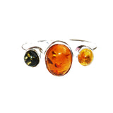 Classic Baltic Amber Ring - Triple Oval