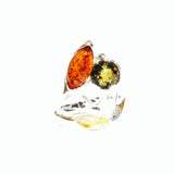 Lovely Modern Design Amber Ring