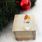 Lovely Modern Design Amber Ring