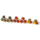 Baltic Amber Silver Studs - Trio