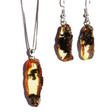 Lemon with inclusions Amber Sets - Slices