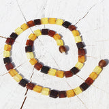 Elegant & Delicat Mixed Amber Necklace - Square