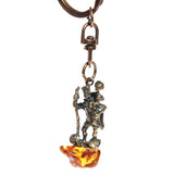 Horse and Amber Tumble Keyring