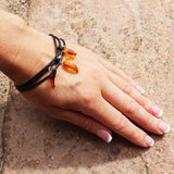 Beautiful Child Bracelet With Baltic Amber Charm