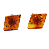 Rhombus Stud Earrings