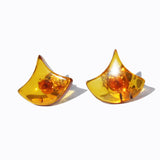 Honey Amber Studs - Curiosity