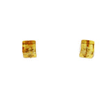 Baltic Amber 'Cube' Studs