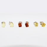 Baltic Amber 'Cube' Studs