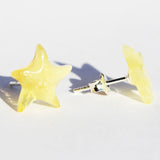 Amber Stud Earrings - Starts