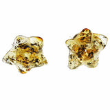 Amber Stud Earrings - Starts