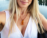 Honey or Grey Polished Baltic Amber Talisman