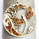 Beautiful Amber Christmas Baubles Mosaic Decoration