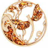 Beautiful Amber Burning Sun Mosaic Suncatcher