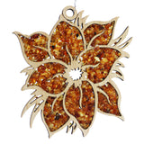 Beautiful Amber Butterfly Mosaic Suncatcher