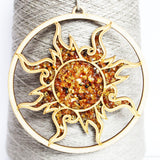 Beautiful Amber Deer Mosaic Decoration