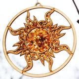 Beautiful 3D Amber Bauble Mosaic Decoration
