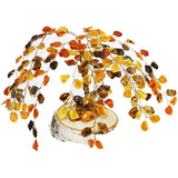 Cognac Amber Tree - WILLOW (135 amber leaves)