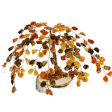 Cognac Amber Tree - WILLOW (135 amber leaves)