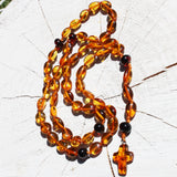Polished Baltic Amber Christian Rosary