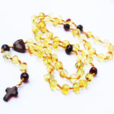 Polished Baltic Amber Christian Rosary