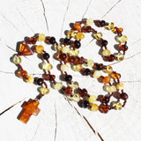 Polished Baltic Amber Christian Rosary