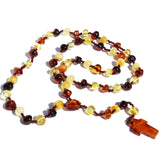 Polished Baltic Amber Christian Rosary