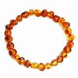 Elegant Baltic Amber Bracelet (Cognac, Lemon, Cherry, Butterscotch, Multicolour)