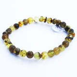 Elegant Baltic Amber Bracelet (Cognac, Lemon, Cherry, Butterscotch, Multicolour)