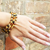 Elegant Baltic Amber Bracelet (Cognac, Lemon, Cherry, Butterscotch, Multicolour)