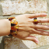 Amber Bracelet Triangles Mix