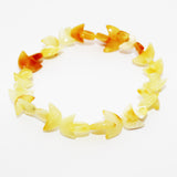 Baltic Amber Moon Bracelet 'Moon Twist'