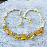 Butterscotch and Lemon Baltic Amber Necklace