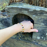 Beautiful Bracelet Macrame Style With Amber Bead Detail