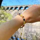 Beautiful Bracelet Macrame Style With Amber Bead Detail
