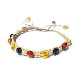 Beautiful Bracelet Macrame Style With Amber Bead Detail