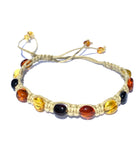 Beautiful Bracelet Macrame Style With Amber Bead Detail
