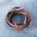 Suede leather Cord 1 meter, available in grey, light brown or dark brown, Jewellery making, Jewelry Craft supplies, for bracelet or necklace