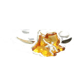 Romantic Designer Amber ring 'Flowers'