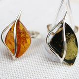 Elegant Designer Honey Amber Ring