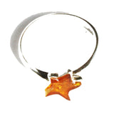 Romantic Dazzling Designer Amber Ring 'Stars'