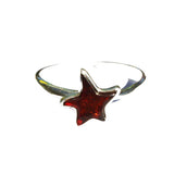 Romantic Dazzling Designer Amber Ring 'Stars'