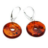 Baltic Amber Earrings - Doughnuts