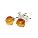Baltic Amber Studs - Dots