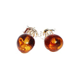 Baltic Amber Studs - Dots