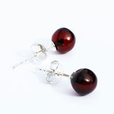 Baltic Amber Studs - Dots